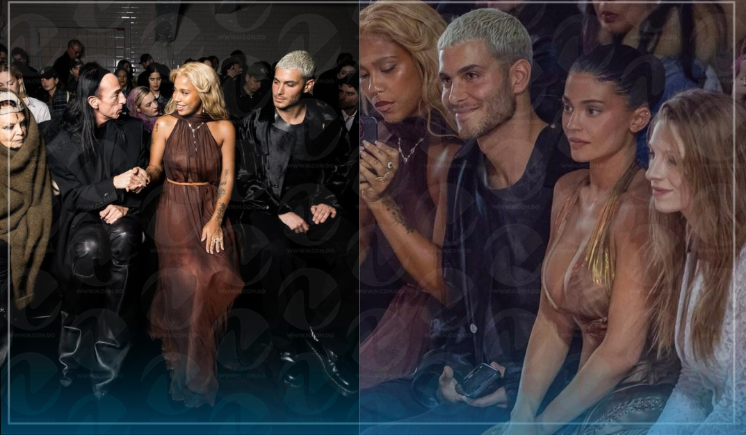 Tokischa se reúne con Rick Owens y Kylie Jenner en desfile de Jean Paul Gaultier