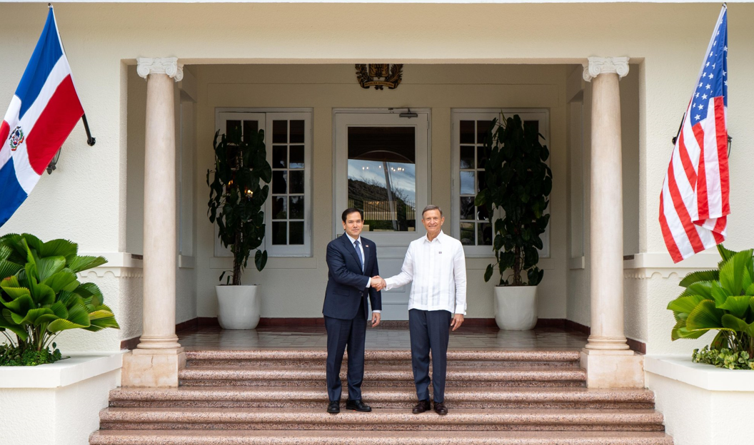 Canciller Roberto Álvarez recibe al secretario de Estado de EE.UU., Marco Rubio