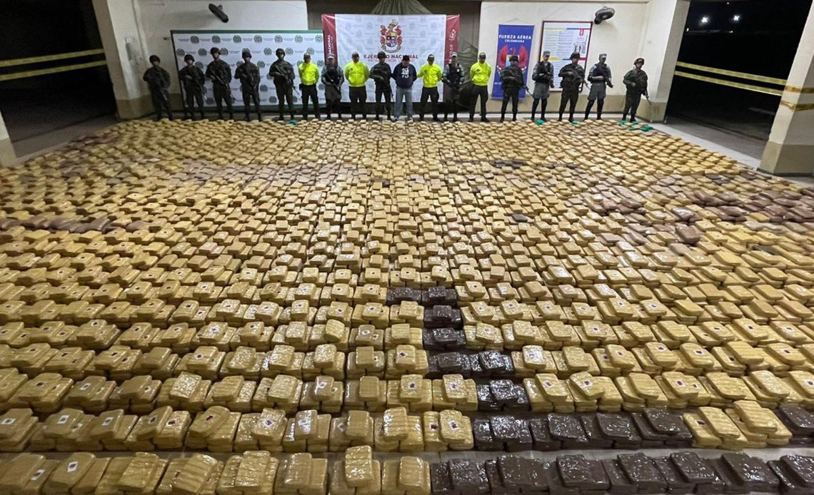 Incautan en Colombia cuatro toneladas de marihuana, el mayor alijo de los últimos 5 años