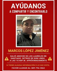 Familiares reportan joven desaparecido, en Santiago 