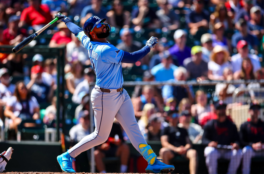 Junior Caminero conecta dos cuadrangulares en la pretemporada de MLB